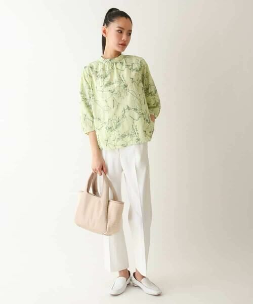 HIROKO BIS / ヒロコビス シャツ・ブラウス | 線描き刺繍デザインブラウス /洗える | 詳細12