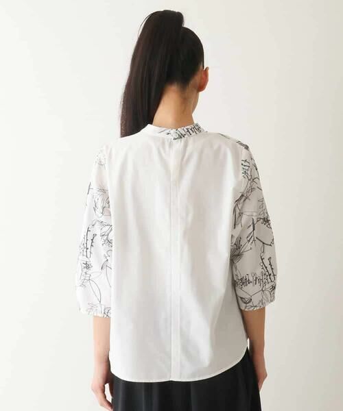 HIROKO BIS / ヒロコビス シャツ・ブラウス | 線描き刺繍デザインブラウス /洗える | 詳細2