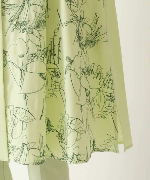 HIROKO BIS / ヒロコビス チュニック | 線描き刺繍ロング丈ブラウス /洗える | 詳細6