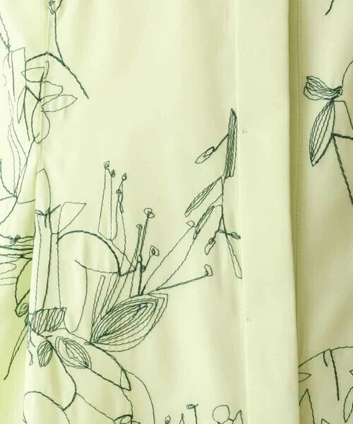 HIROKO BIS / ヒロコビス チュニック | 線描き刺繍ロング丈ブラウス /洗える | 詳細7