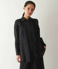 HIROKO BIS / ヒロコビス シャツ・ブラウス | デコレーション刺繍ドライシアーシャツ /洗濯機で洗える