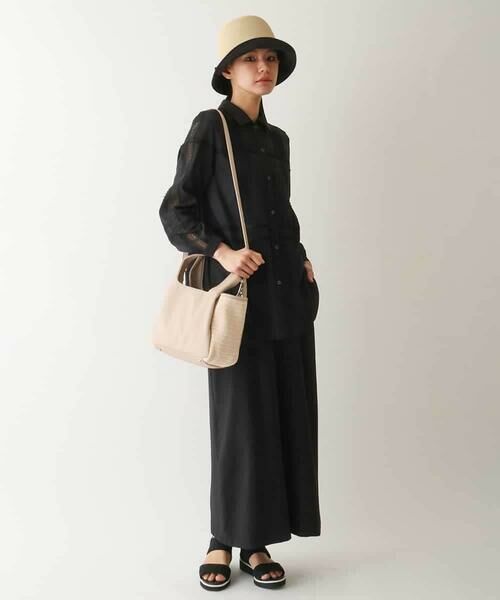 HIROKO BIS / ヒロコビス シャツ・ブラウス | デコレーション刺繍ドライシアーシャツ /洗濯機で洗える | 詳細10