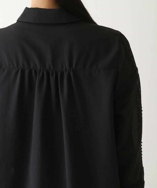 HIROKO BIS / ヒロコビス シャツ・ブラウス | デコレーション刺繍ドライシアーシャツ /洗濯機で洗える | 詳細4