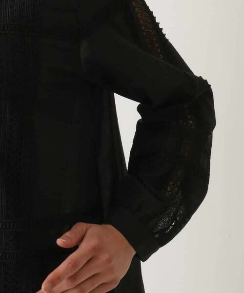 HIROKO BIS / ヒロコビス シャツ・ブラウス | デコレーション刺繍ドライシアーシャツ /洗濯機で洗える | 詳細5