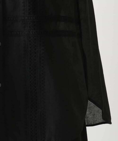 HIROKO BIS / ヒロコビス シャツ・ブラウス | デコレーション刺繍ドライシアーシャツ /洗濯機で洗える | 詳細6