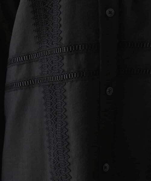 HIROKO BIS / ヒロコビス シャツ・ブラウス | デコレーション刺繍ドライシアーシャツ /洗濯機で洗える | 詳細7