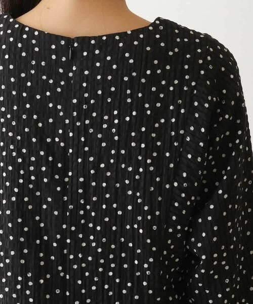 HIROKO BIS / ヒロコビス シャツ・ブラウス | シアーチェックドットプリントブラウス /洗える | 詳細6