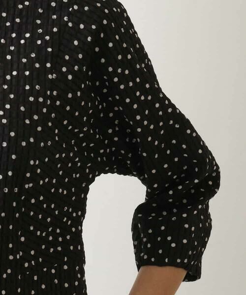 HIROKO BIS / ヒロコビス シャツ・ブラウス | シアーチェックドットプリントブラウス /洗える | 詳細7