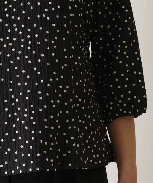 HIROKO BIS / ヒロコビス シャツ・ブラウス | シアーチェックドットプリントブラウス /洗える | 詳細8