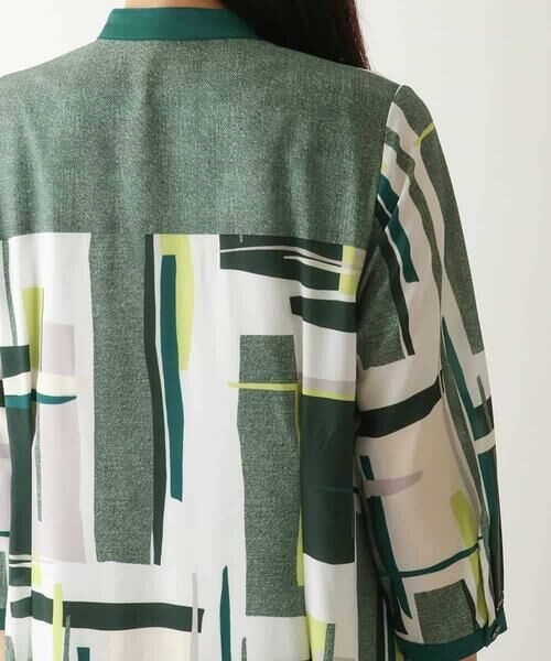 HIROKO BIS / ヒロコビス ロング・マキシ丈ワンピース | グラフィカルプリントデザインワンピース /洗濯機で洗える | 詳細4