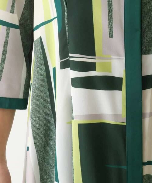 HIROKO BIS / ヒロコビス ロング・マキシ丈ワンピース | グラフィカルプリントデザインワンピース /洗濯機で洗える | 詳細8