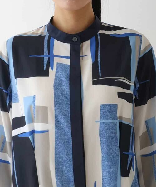 HIROKO BIS / ヒロコビス ロング・マキシ丈ワンピース | グラフィカルプリントデザインワンピース /洗濯機で洗える | 詳細18