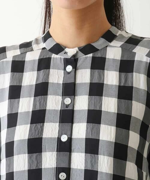 HIROKO BIS / ヒロコビス ロング・マキシ丈ワンピース | ギンガムサッカーデザインワンピース /洗える | 詳細3