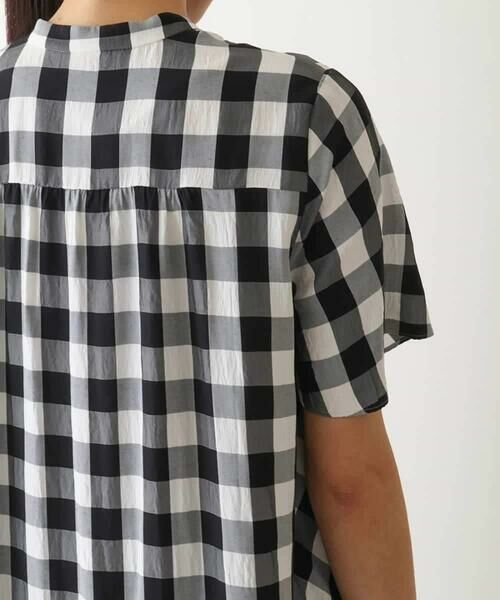 HIROKO BIS / ヒロコビス ロング・マキシ丈ワンピース | ギンガムサッカーデザインワンピース /洗える | 詳細4