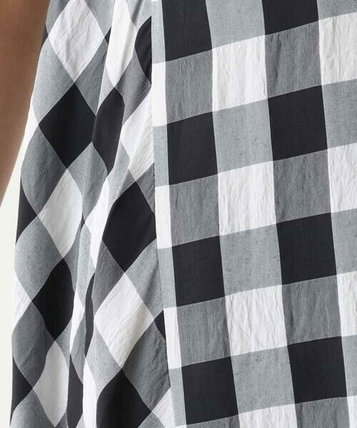 HIROKO BIS / ヒロコビス ロング・マキシ丈ワンピース | ギンガムサッカーデザインワンピース /洗える | 詳細7