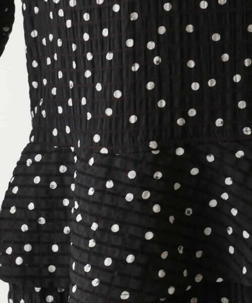 HIROKO BIS / ヒロコビス ロング・マキシ丈ワンピース | シアーチェックドットプリントワンピース /洗える | 詳細8