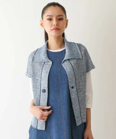 HIROKO BIS / ヒロコビス ベスト | カラーミックスニットジレ