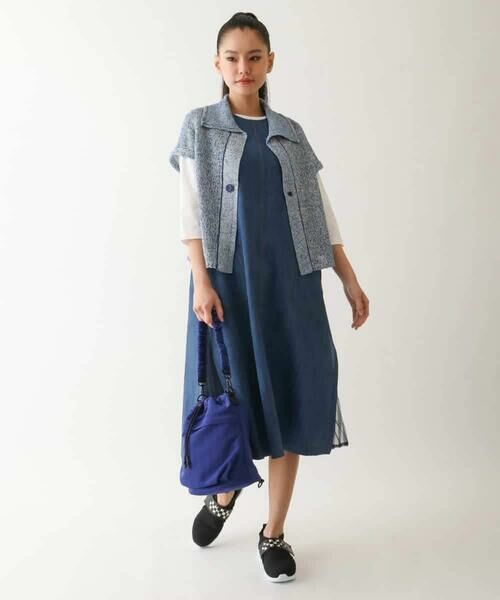 HIROKO BIS / ヒロコビス ベスト | カラーミックスニットジレ | 詳細13