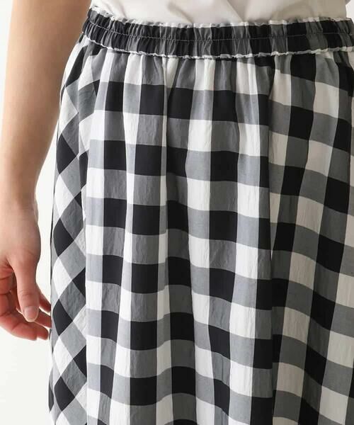 HIROKO BIS / ヒロコビス ロング・マキシ丈スカート | アシンメトリーヘムギンガムスカート /洗える | 詳細3