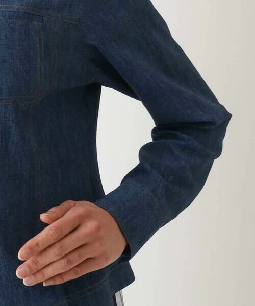 HIROKO BIS / ヒロコビス セットアップ | デニム風ステッチデザインジャケット /洗濯機で洗える | 詳細8