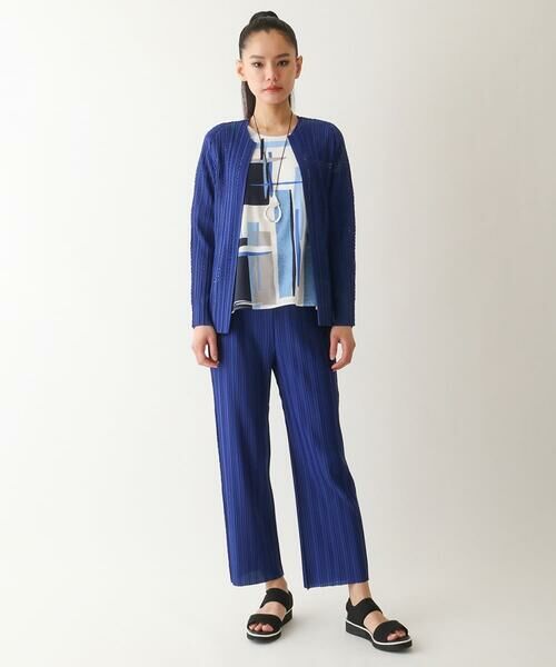 HIROKO BIS / ヒロコビス カットソー | ブロッキングプリントデザインプルオーバー /洗える | 詳細16