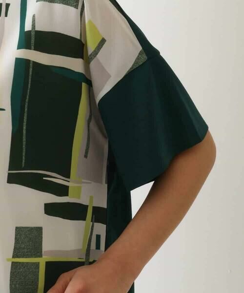 HIROKO BIS / ヒロコビス カットソー | ブロッキングプリントデザインプルオーバー /洗える | 詳細6