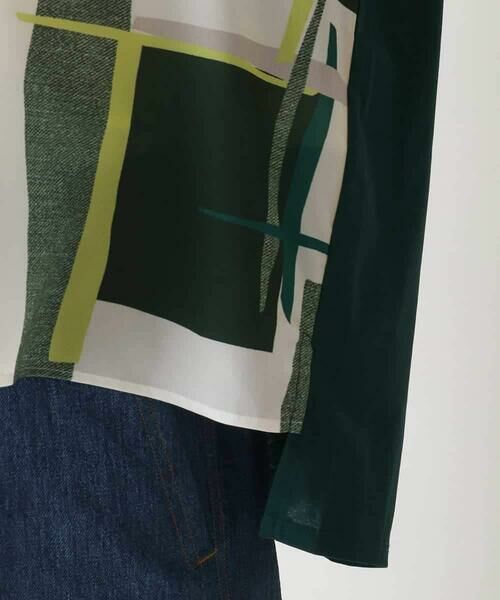 HIROKO BIS / ヒロコビス カットソー | ブロッキングプリントデザインプルオーバー /洗える | 詳細7