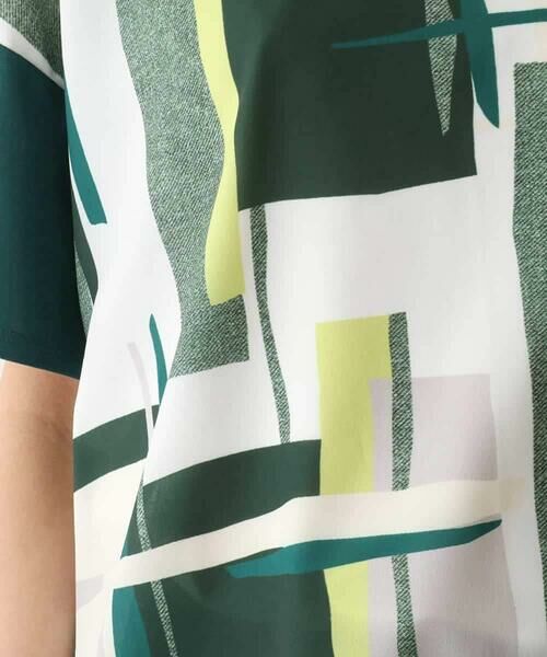 HIROKO BIS / ヒロコビス カットソー | ブロッキングプリントデザインプルオーバー /洗える | 詳細8