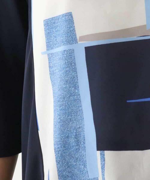 HIROKO BIS / ヒロコビス チュニック | ブロッキングモチーフデザインチュニック /洗濯機で洗える | 詳細7