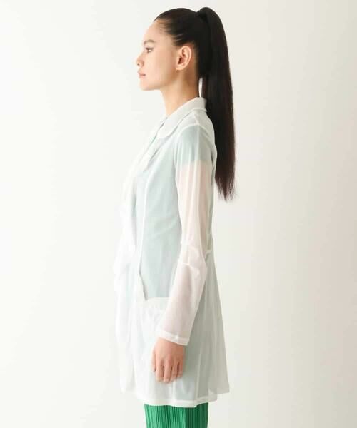 HIROKO BIS / ヒロコビス カーディガン・ボレロ | ラッフルギャザーチュールジャケット /洗濯機で洗える | 詳細2