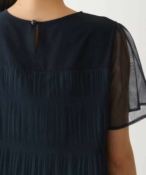 HIROKO BIS / ヒロコビス シャツ・ブラウス | マジョリカプリーツシアーブラウス /洗える | 詳細4