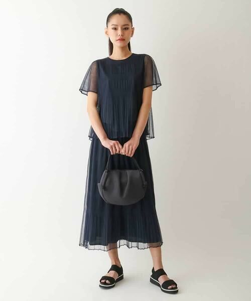 HIROKO BIS / ヒロコビス シャツ・ブラウス | マジョリカプリーツシアーブラウス /洗える | 詳細8