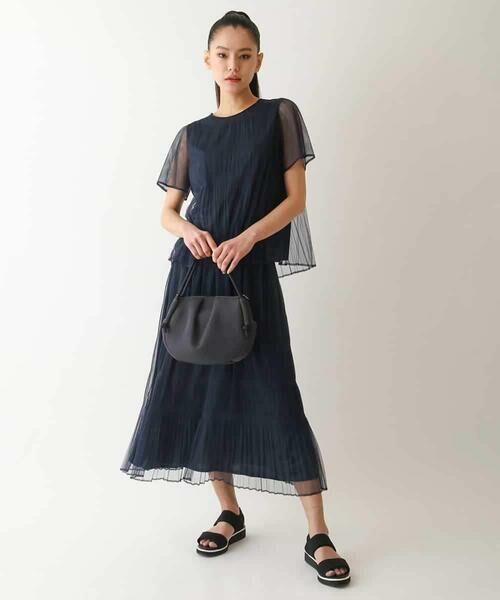 HIROKO BIS / ヒロコビス シャツ・ブラウス | マジョリカプリーツシアーブラウス /洗える | 詳細9