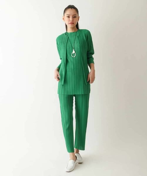 HIROKO BIS / ヒロコビス カーディガン・ボレロ | プリモーディアルプリーツチェック柄カーディガン /洗える | 詳細14