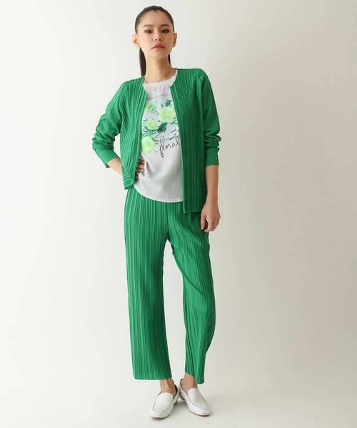 HIROKO BIS / ヒロコビス カーディガン・ボレロ | プリモーディアルプリーツチェック柄カーディガン /洗える | 詳細15