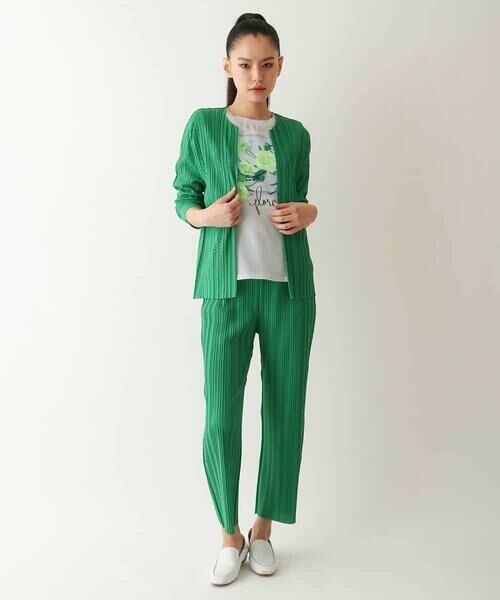 HIROKO BIS / ヒロコビス カーディガン・ボレロ | プリモーディアルプリーツチェック柄カーディガン /洗える | 詳細16