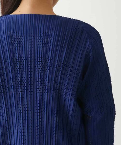 HIROKO BIS / ヒロコビス カーディガン・ボレロ | プリモーディアルプリーツチェック柄カーディガン /洗える | 詳細5