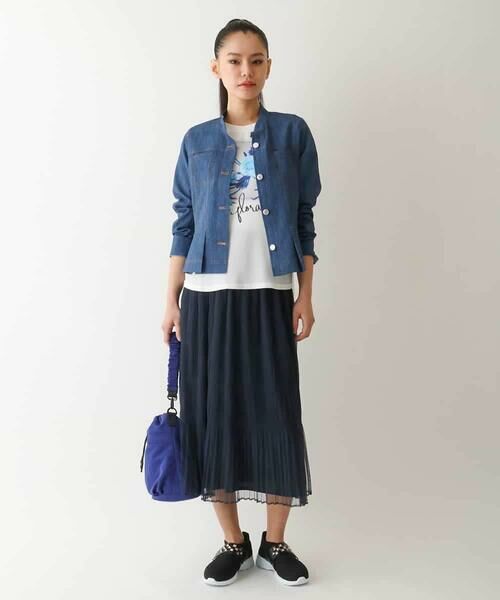 HIROKO BIS / ヒロコビス カットソー | 転写プリントドッキングカットソー /洗える | 詳細14