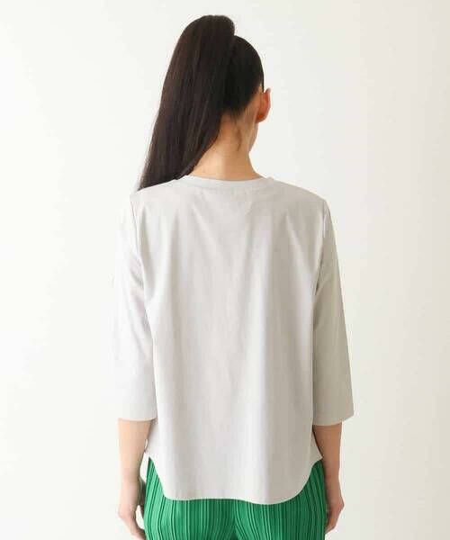 HIROKO BIS / ヒロコビス カットソー | 転写プリントドッキングカットソー /洗える | 詳細2