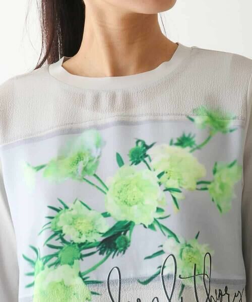 HIROKO BIS / ヒロコビス カットソー | 転写プリントドッキングカットソー /洗える | 詳細3