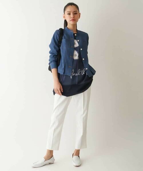 HIROKO BIS / ヒロコビス チュニック | 転写プリントドッキングチュニック /洗える | 詳細14