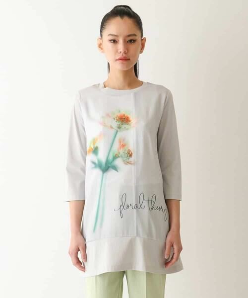 HIROKO BIS / ヒロコビス チュニック | 転写プリントドッキングチュニック /洗える | 詳細15