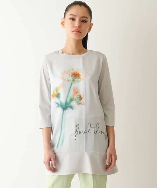 HIROKO BIS / ヒロコビス チュニック | 転写プリントドッキングチュニック /洗える | 詳細16
