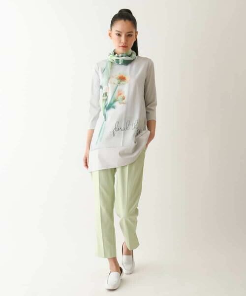 HIROKO BIS / ヒロコビス チュニック | 転写プリントドッキングチュニック /洗える | 詳細18