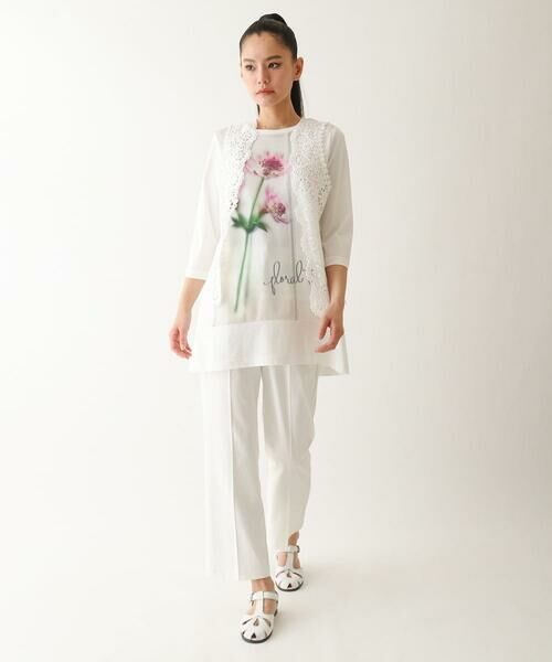 HIROKO BIS / ヒロコビス チュニック | 転写プリントドッキングチュニック /洗える | 詳細21