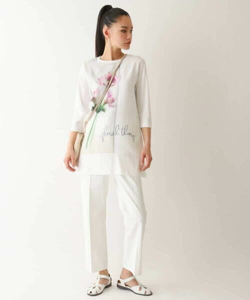 HIROKO BIS / ヒロコビス チュニック | 転写プリントドッキングチュニック /洗える | 詳細9