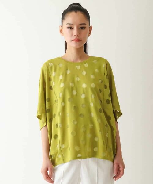 HIROKO BIS / ヒロコビス カットソー | ドットシアードルマンカットソー /洗える | 詳細1