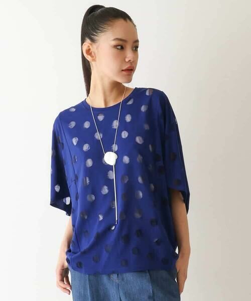 HIROKO BIS / ヒロコビス カットソー | ドットシアードルマンカットソー /洗える | 詳細12