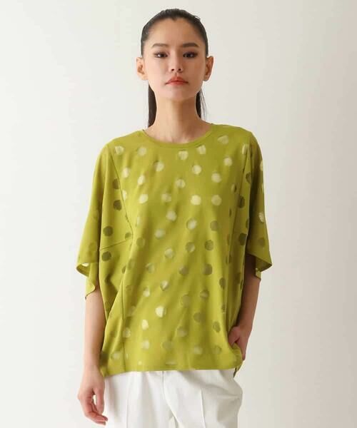 HIROKO BIS / ヒロコビス カットソー | ドットシアードルマンカットソー /洗える | 詳細9