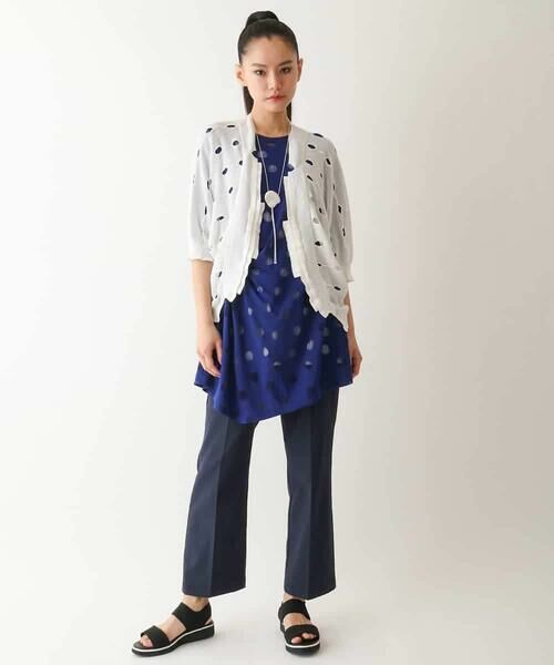 HIROKO BIS / ヒロコビス チュニック | ドットシアータックデザインチュニック /洗える | 詳細10